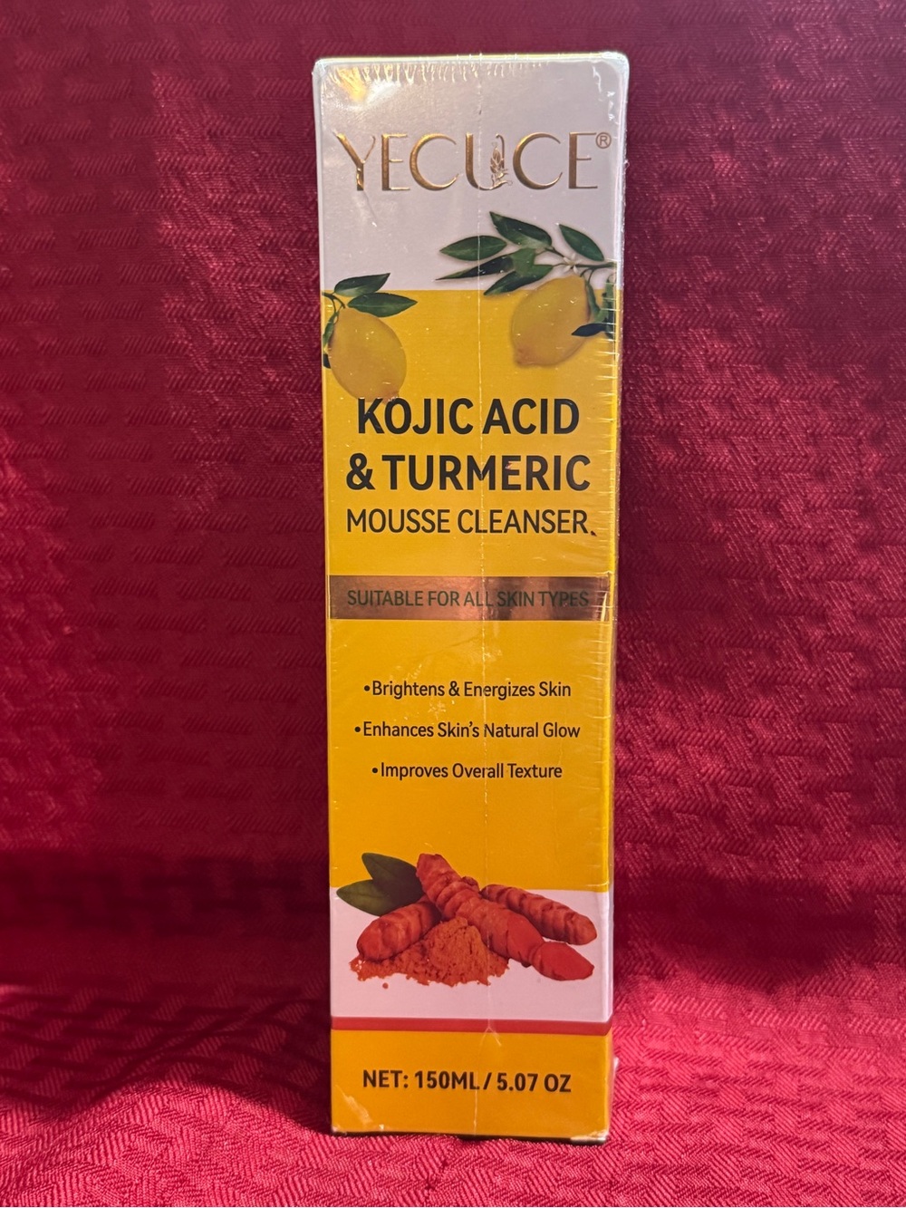 Yecuce Kojic Acid & Turmeric Mousse Cleanser - Yellow